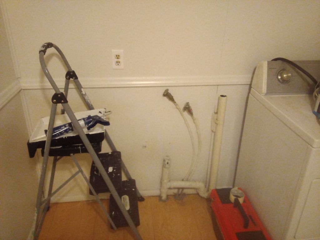 BEFORE PICK OF A 2 BEDROOM TRAILER I HAD TO PAINT