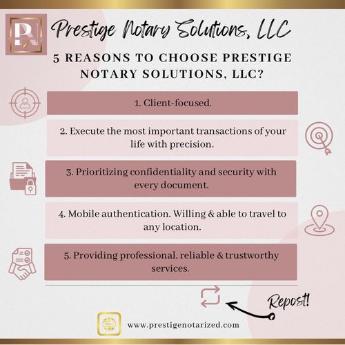 5 Reasons to Choose Prestige
