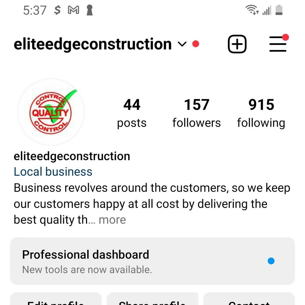 Elite edge construction