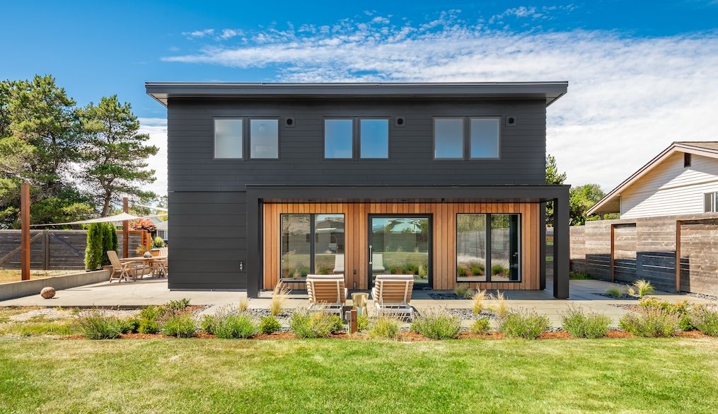 black house exterior paint