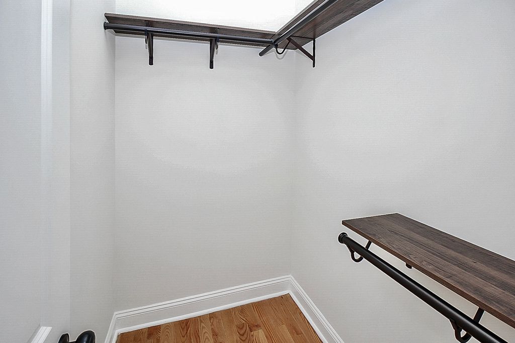 Closet shelf installation.
