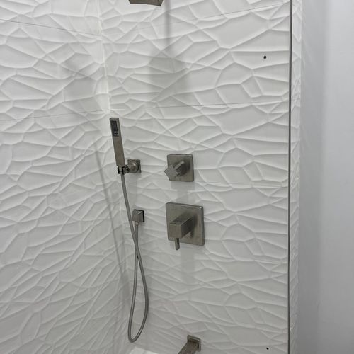 Nice work on my shower bathrooms