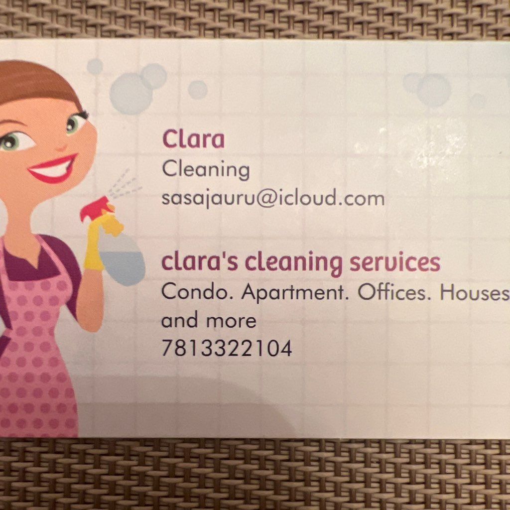 Clara cleaning