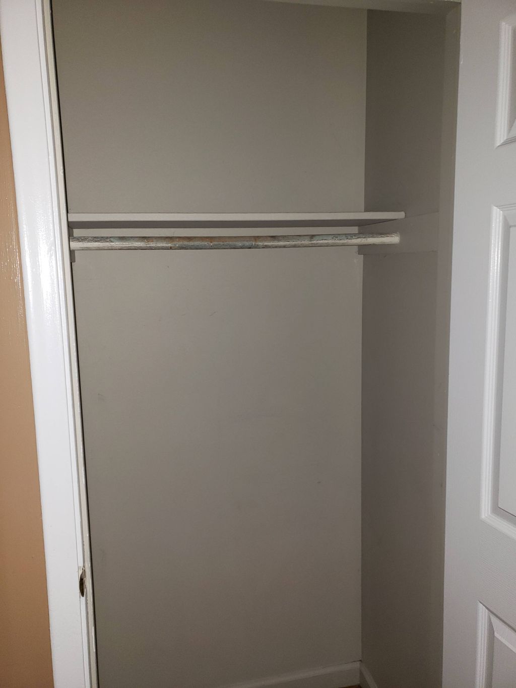 trim, closet, and room painted