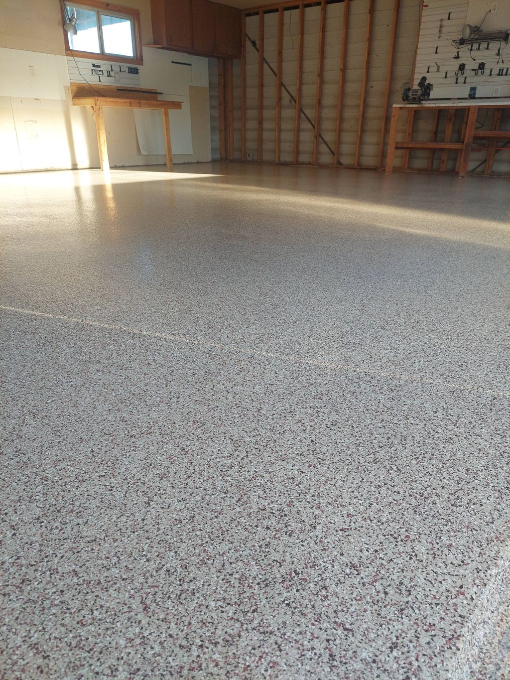 Vinyl Flake Garage Floor 