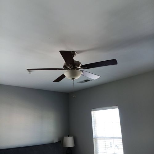 Before ( old ceiling fan )