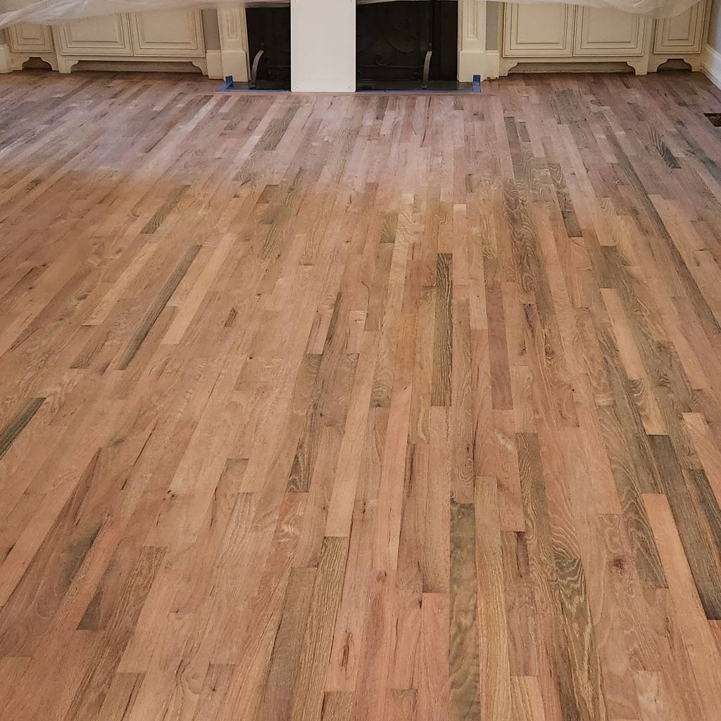 Gold hardwood floors