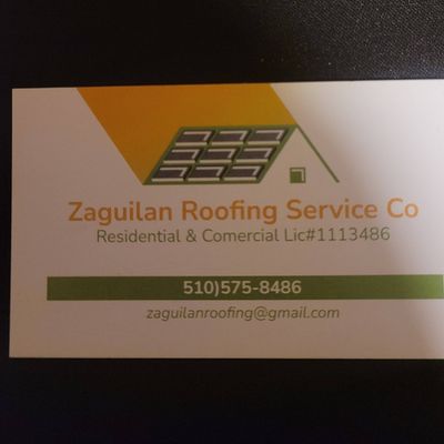 Avatar for Zaguilan Roofing Service Co lic #1113486