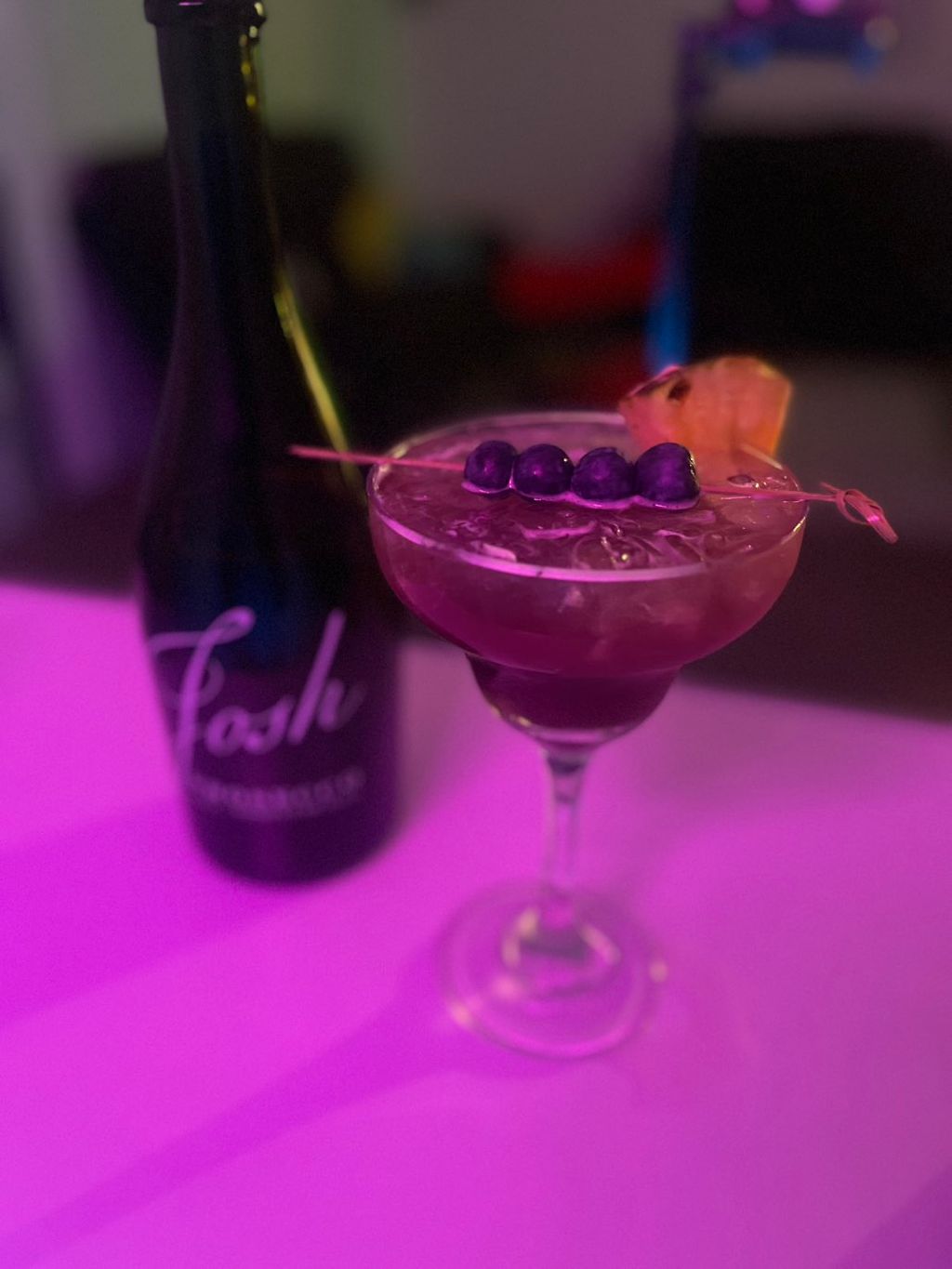 Pineapple Blueberry Prosecco Margarita!