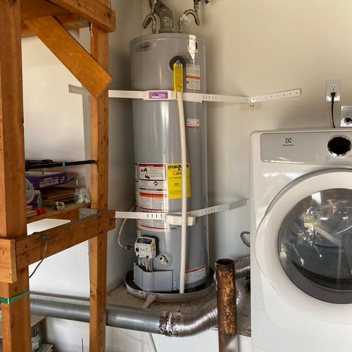 Replaced this old 40 Gallon water heater with a 50