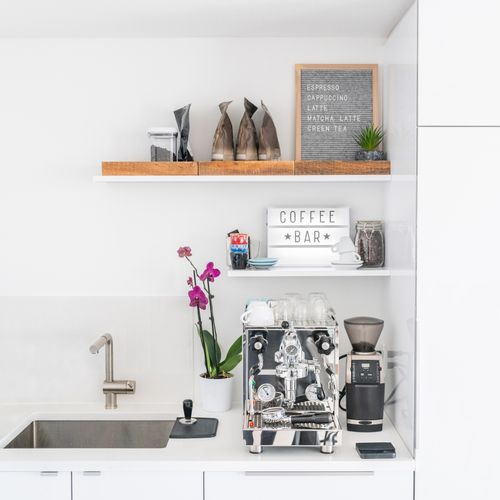 Organized and Styled Coffee Station