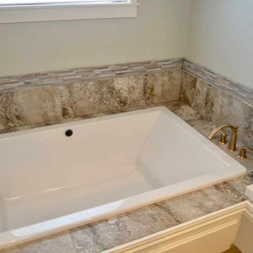 Master Bath remodel - tub, tiling, paint 