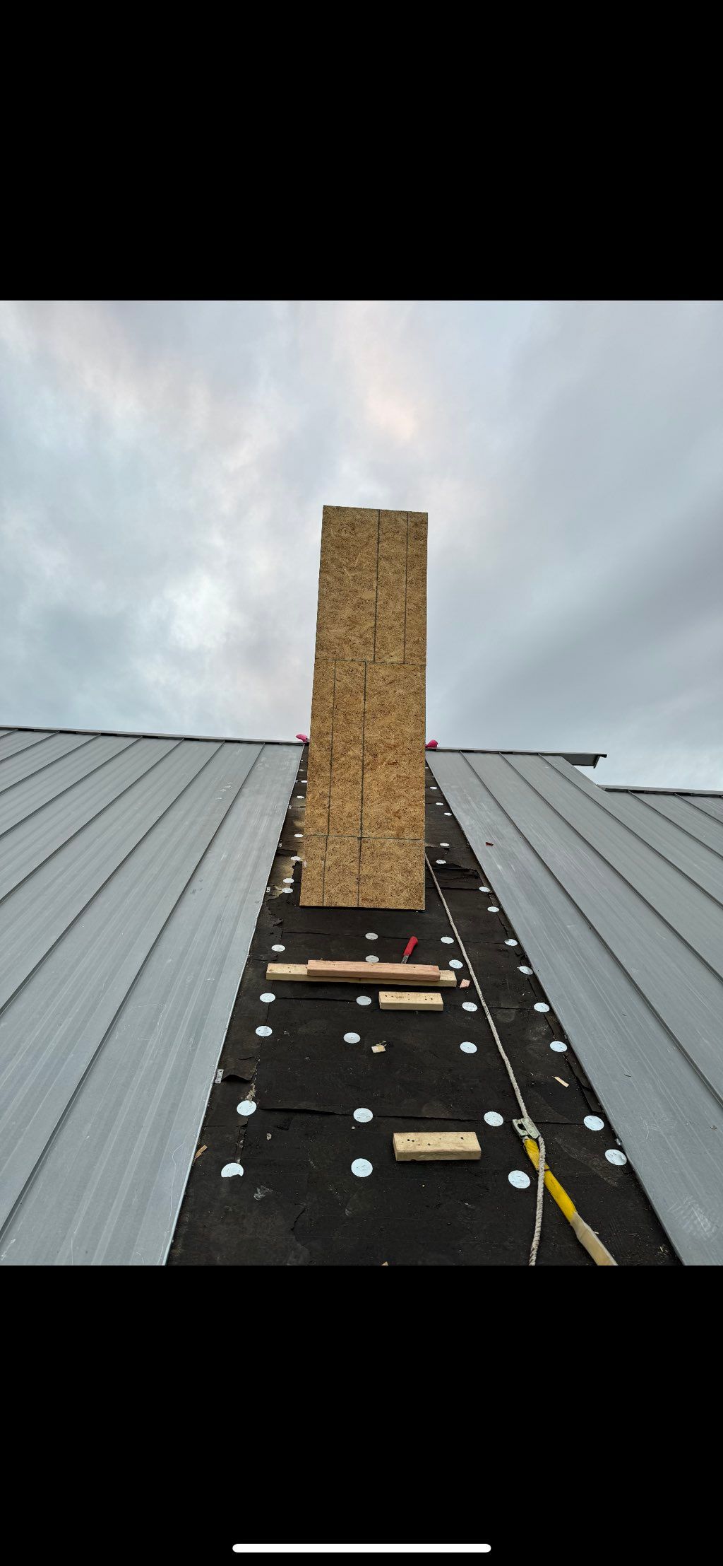 Chimney installation 
