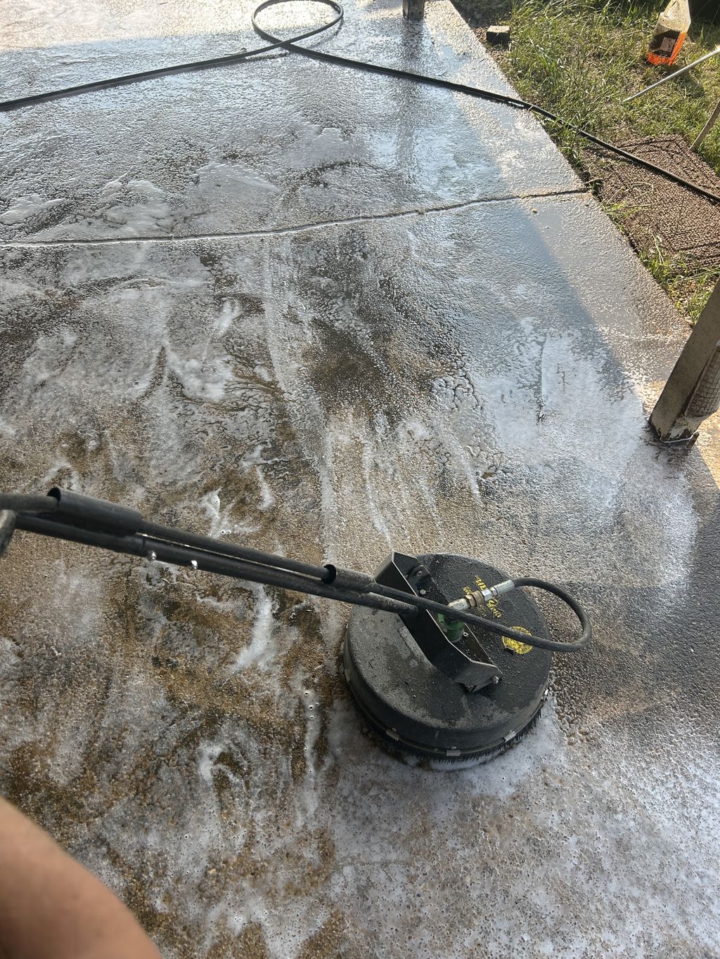Behind the scenes of the pressure washing process 
