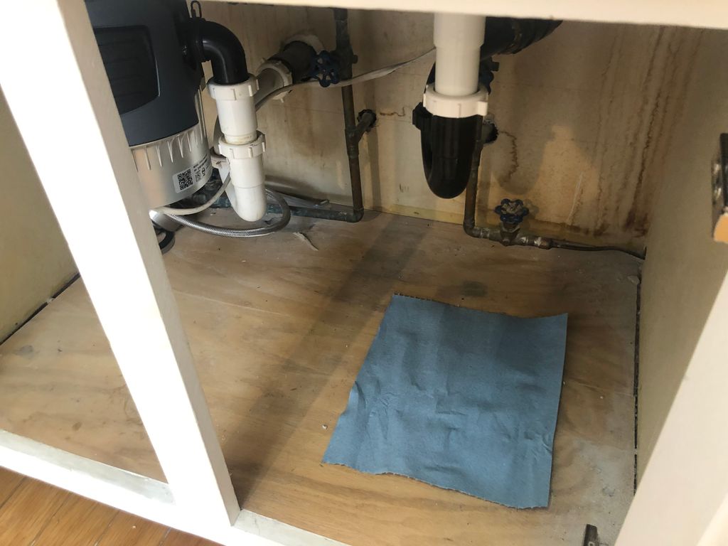 New P Trap and Garbage Disposal 