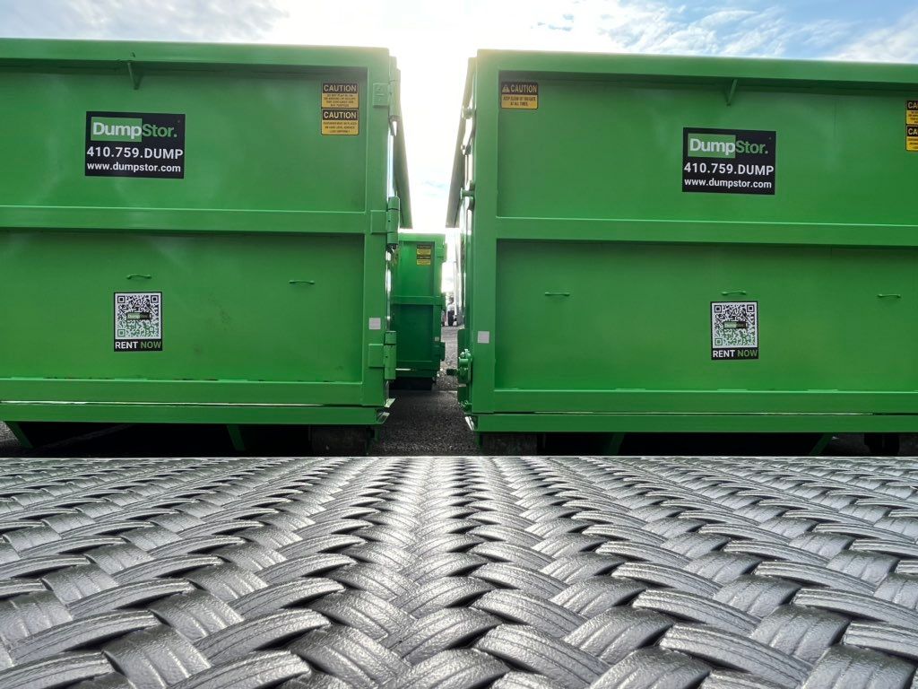 A pair of 20-yd containers.