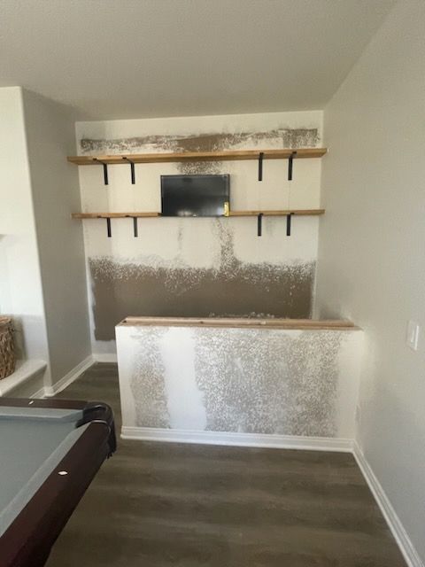 Bar build in progress