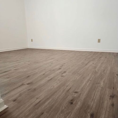 Adonai Construction Installed a new Vinyl floor fo
