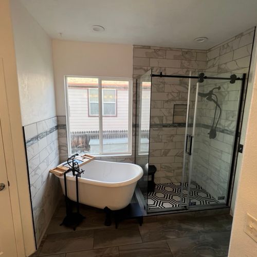 Fully refinished bathroom (Plumbing relocation) (T