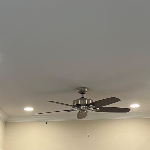 Hired Rob to upgrade lighting & ceiling fans in my