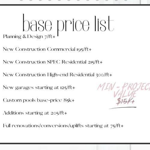 Base Pricing Guide 