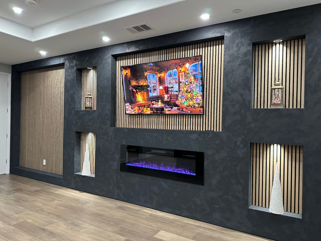 Lime plaster, wall decoration 