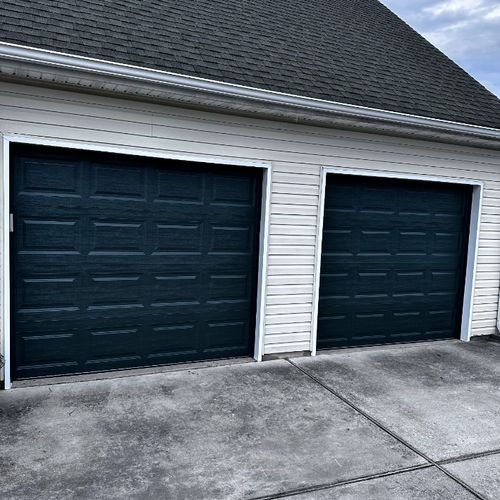 Hash came out and installed garage doors and opene