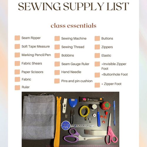 Basic Supply List for Most Classes