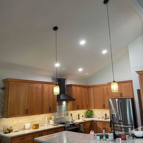 Pendant and recessed lights