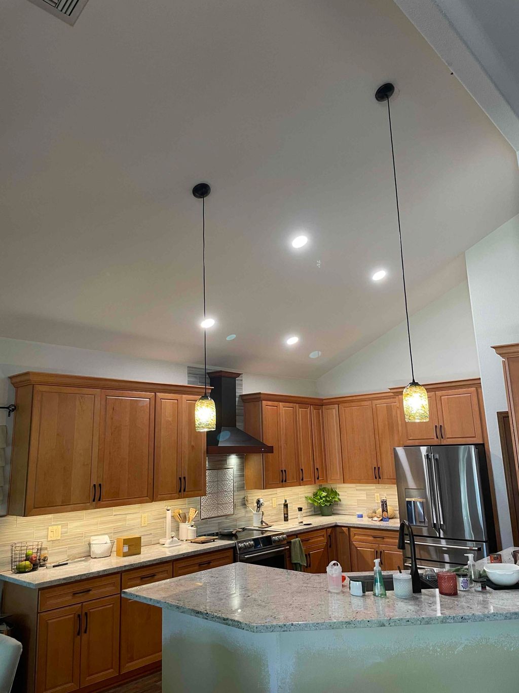 Pendant and recessed lights