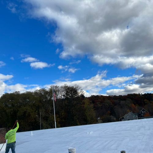 Flat Rubber Roof Restoration 