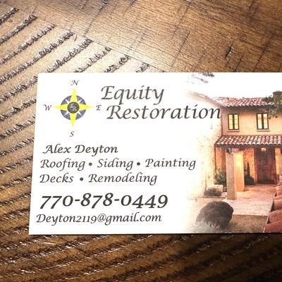 Avatar for Equity Restoration - Roofing Remodel and Decks GA