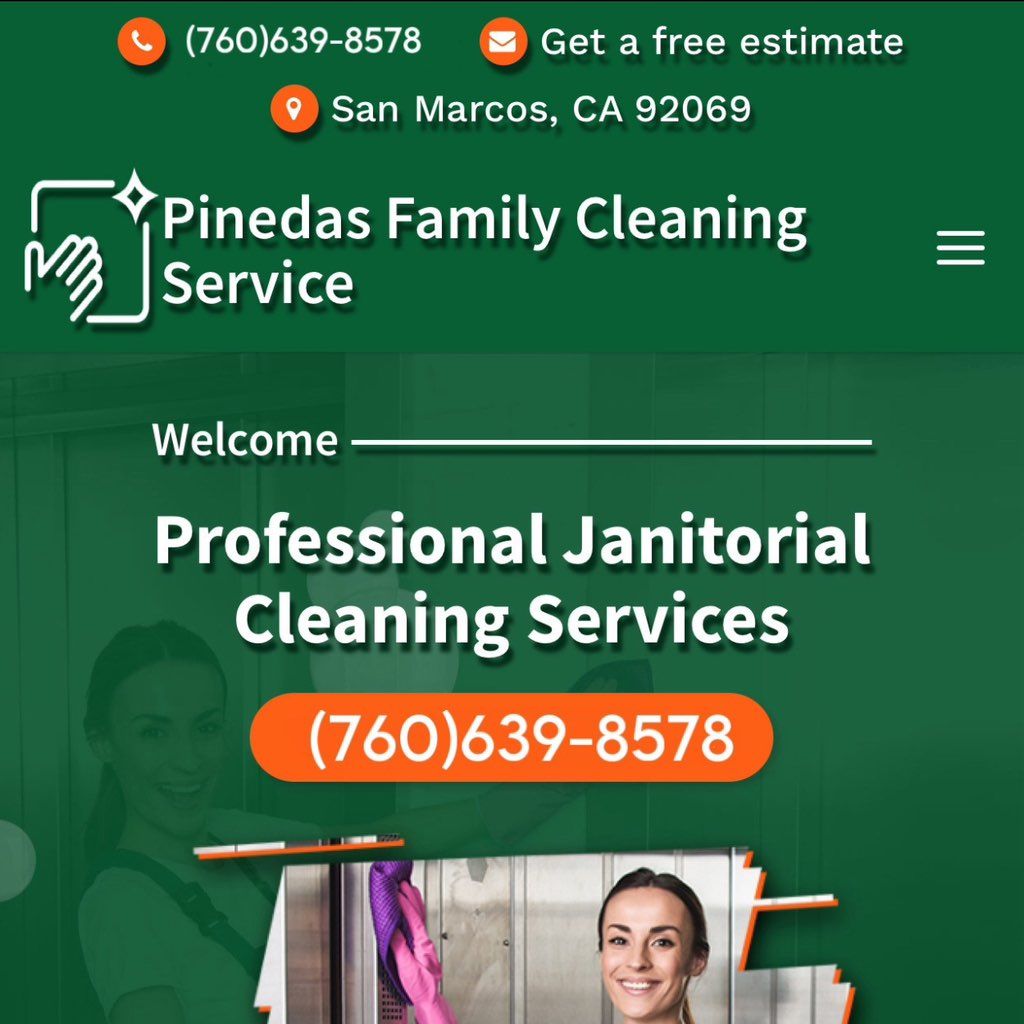 Pinedas family cleaning services.