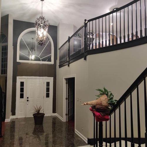 Painted Entire Home including Banisters and Stair 