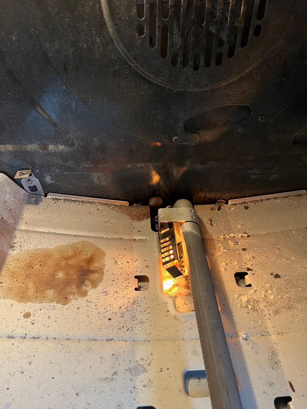 Bad igniter didn't start flame. 