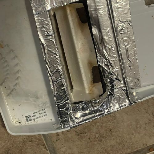 Sealed air leak that was causing freezer evaporato