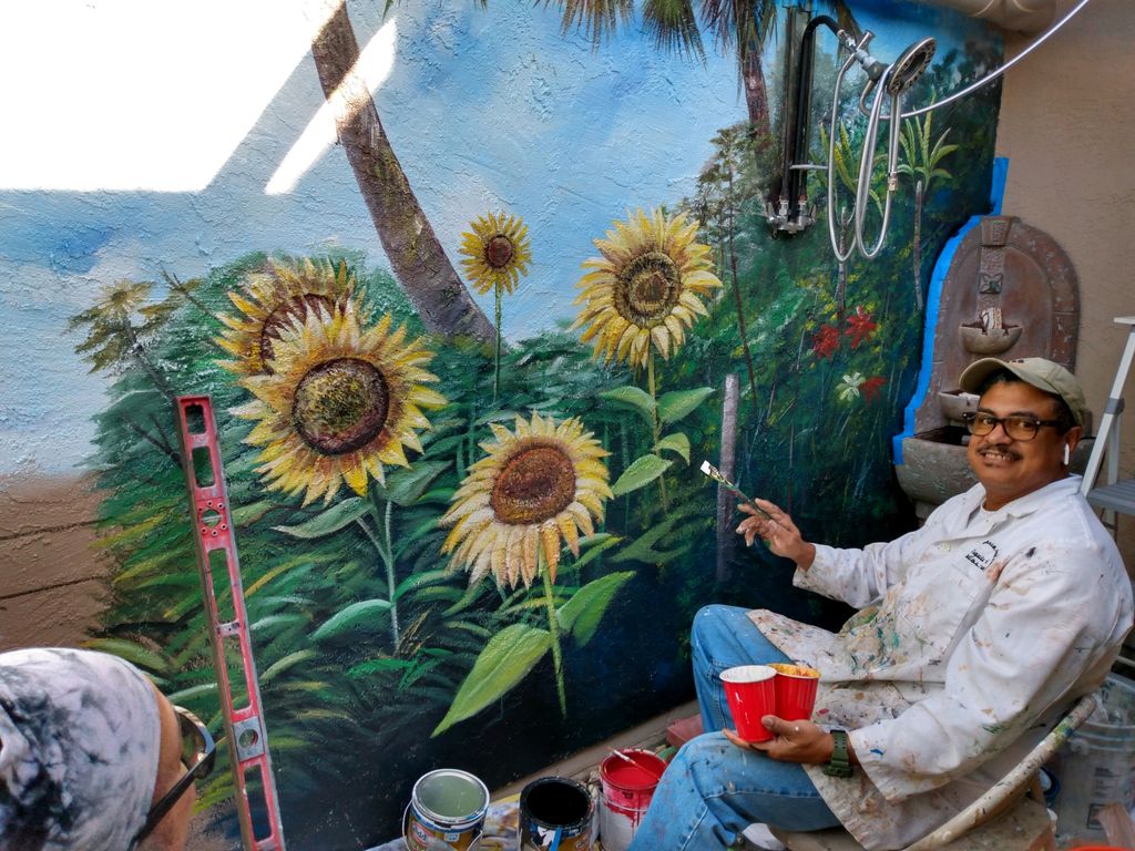 The atrium Mural -Titusville Fl. 