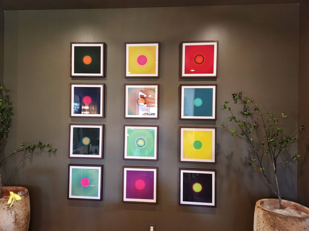 Showy art wall perfectly executed