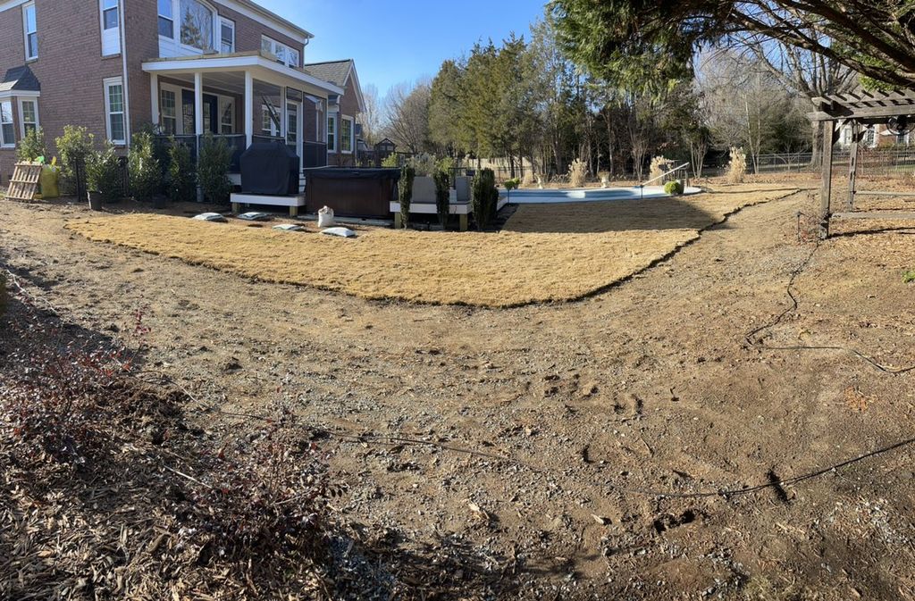 Bermuda sod installed