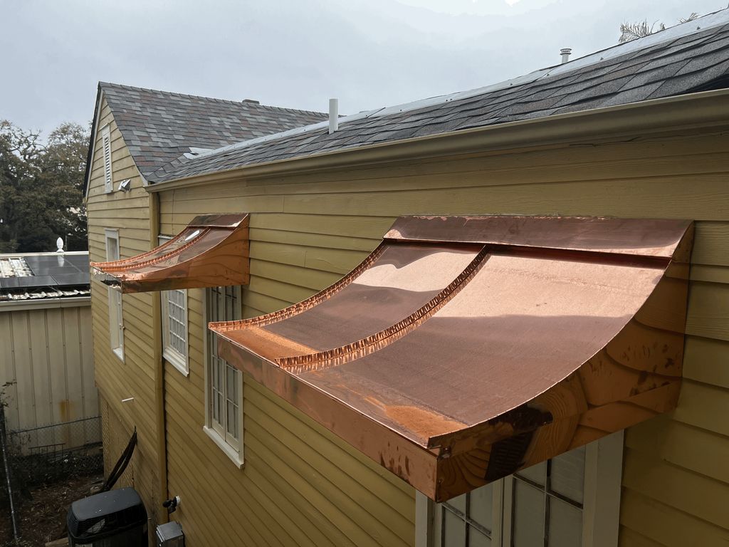 Custom Copper Awnings