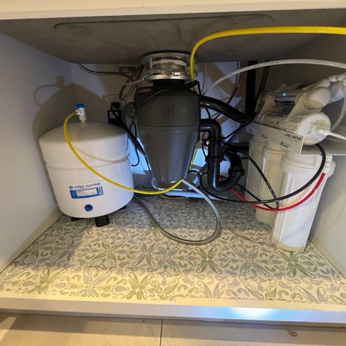 Replaced garbage disposal and added a new reverse 