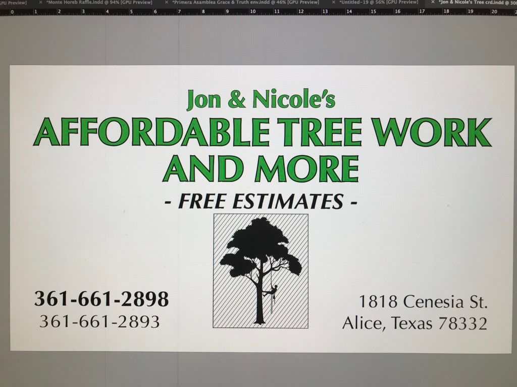 Affordable tree work & more