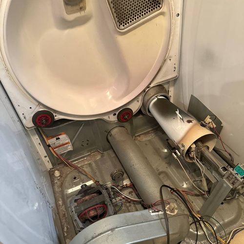 My dryer starts make weird noise and didn't spin, 
