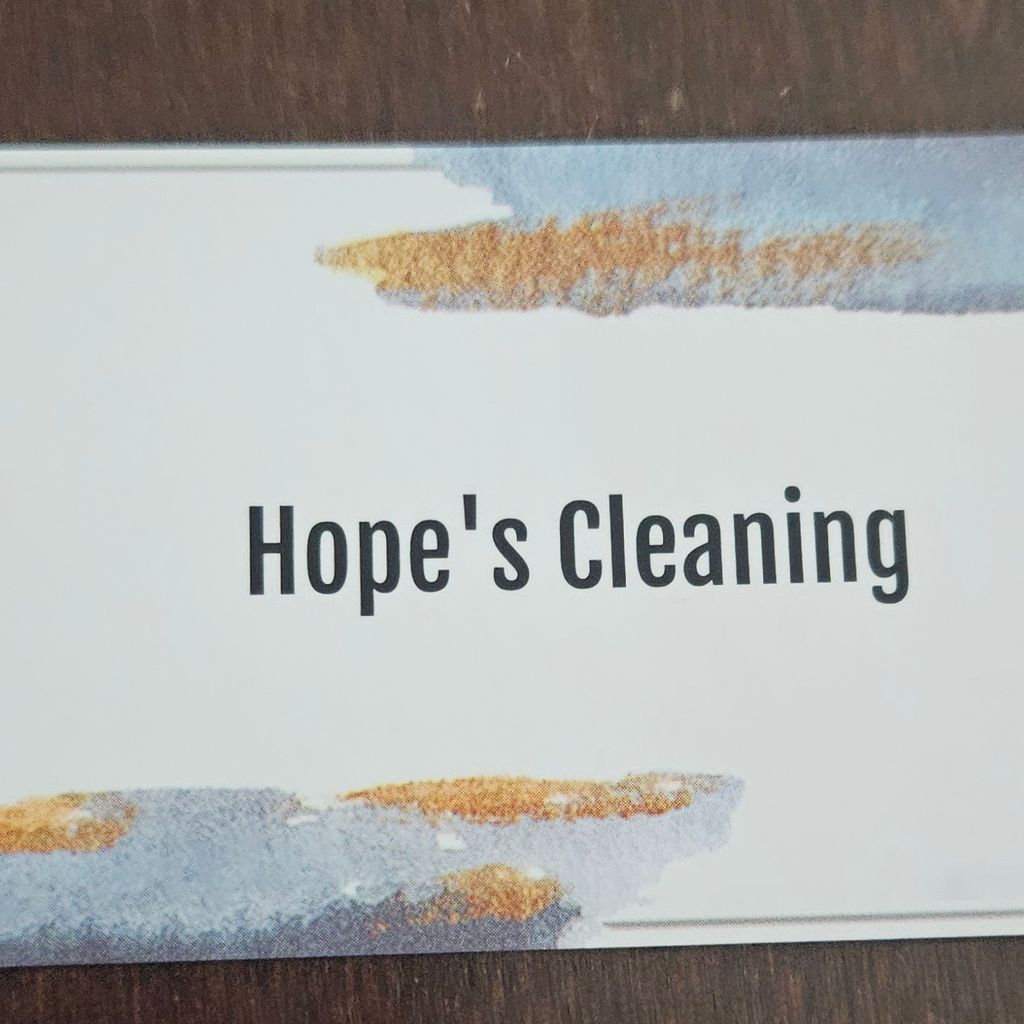 Hope's cleaning service