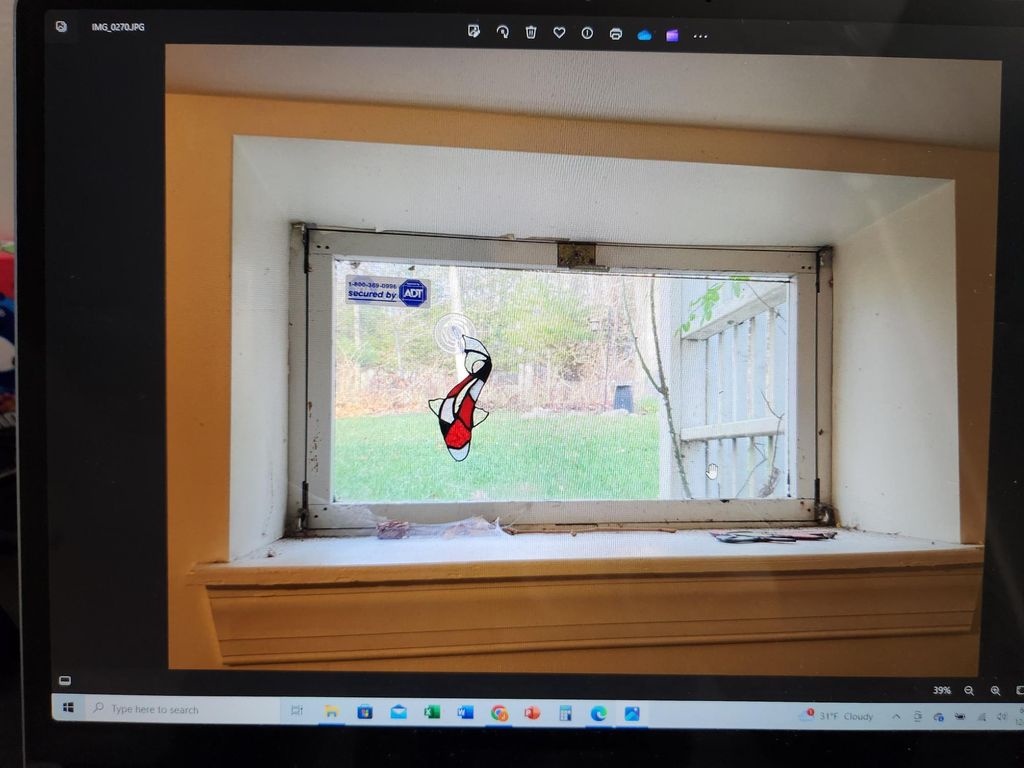 Hopper Window Replacement - Before