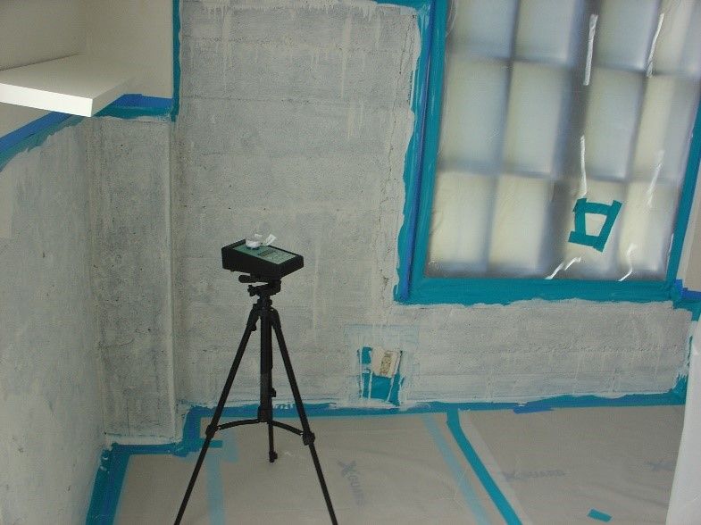 Mold air sample in post remediation environment.