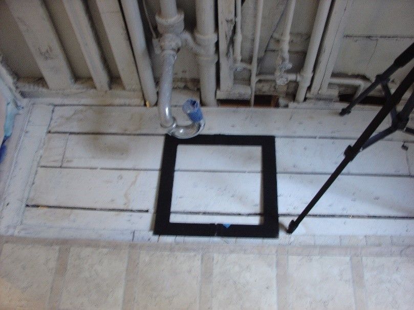 Lead-based paint dust wipe sample in post abatemen