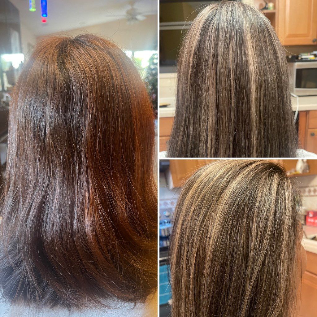  full highlight to ash blonde from level 2