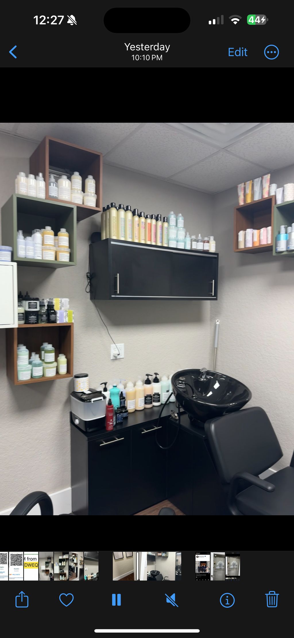 Studio 101 shampoo and retail 