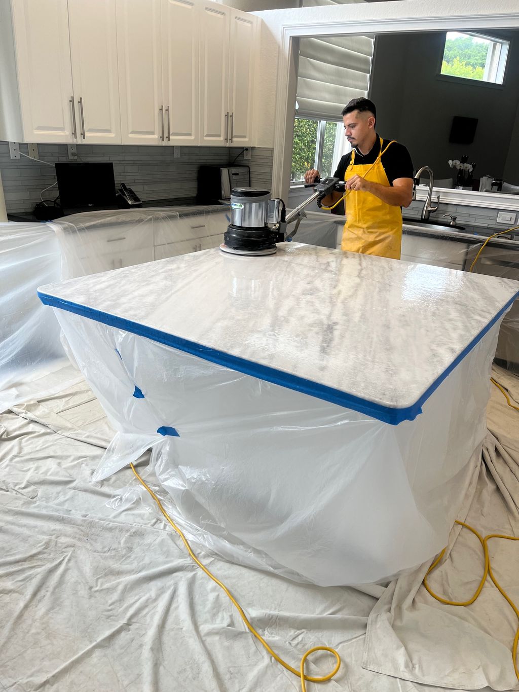 Marble Top Polishing